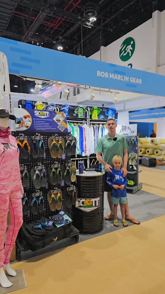 Instagram post with the caption: Check us out @adihex stand 7-061 #bobmarlingear & @scott...